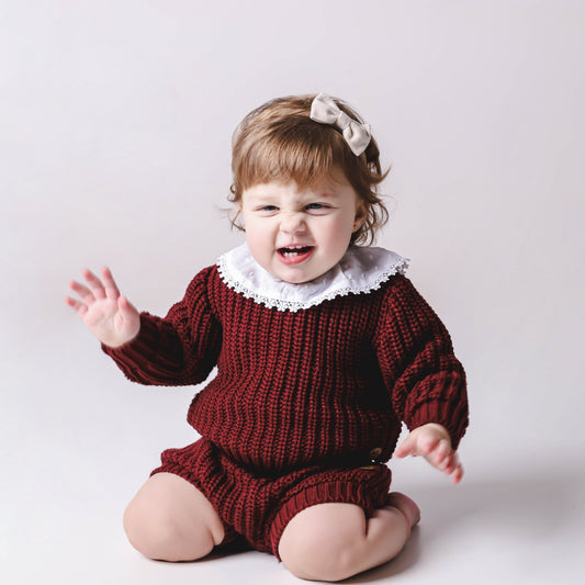 Bloomer em Tricot Grosso – Vinho