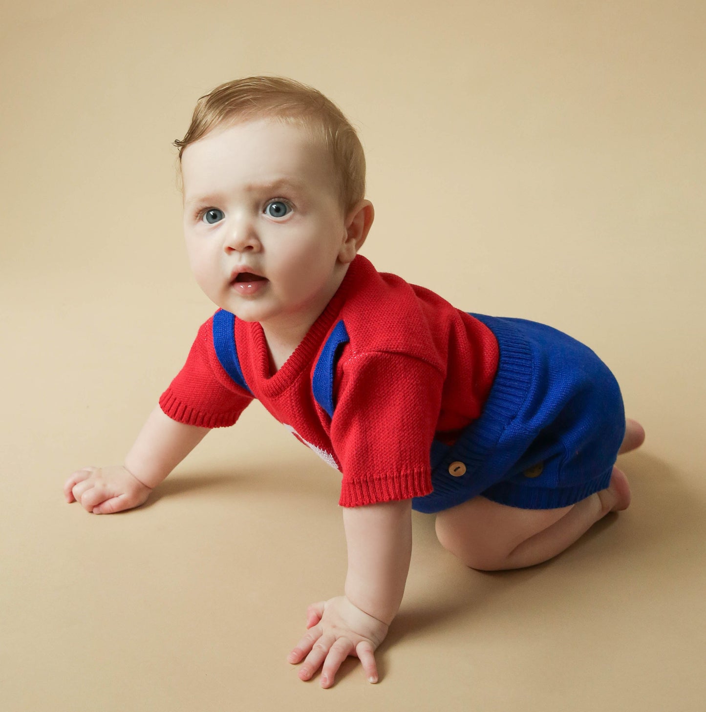 Romper Tricot Inspirado no Mario Bros