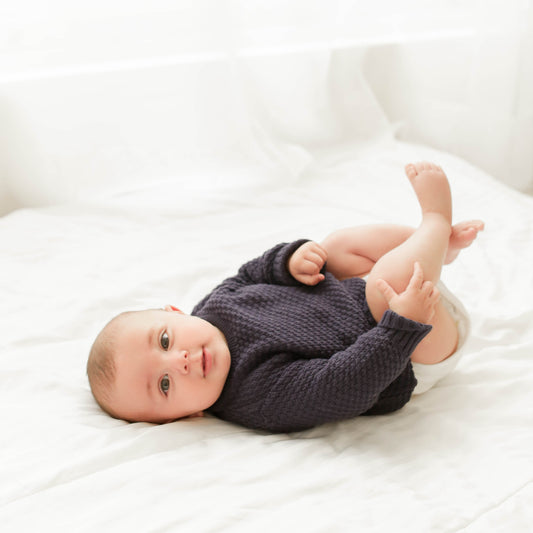 Suéter Tricot Azul Menino - Bebê e Infantil 💙