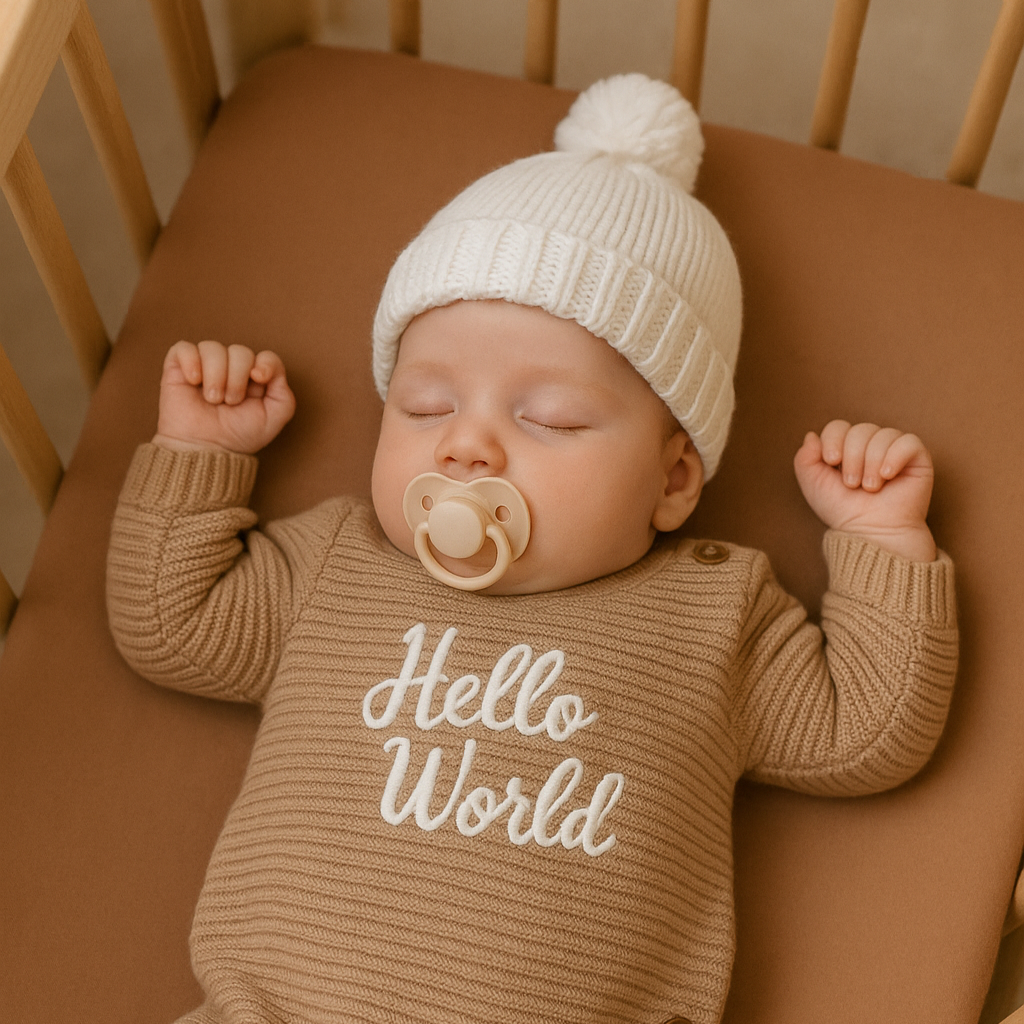 Body Tricot Bebê - Hello World