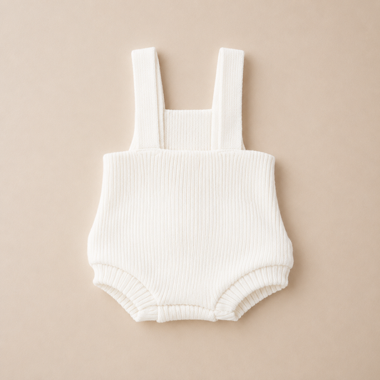 Romper em Tricot Canelado Milk - Bebê e Infantil