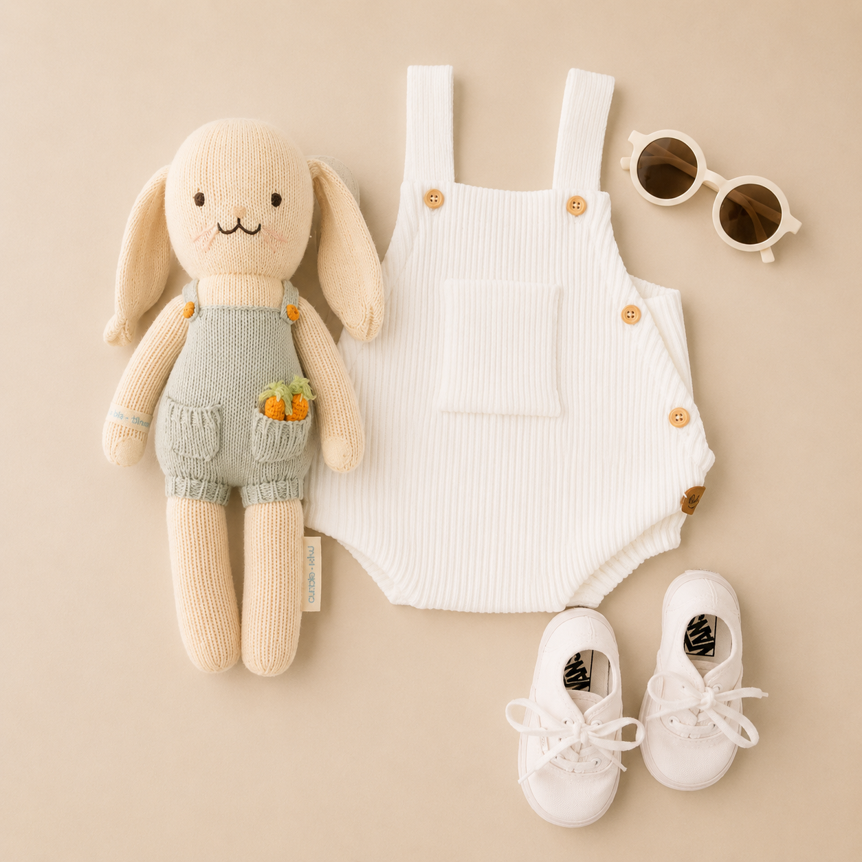 Romper em Tricot Canelado Milk - Bebê e Infantil