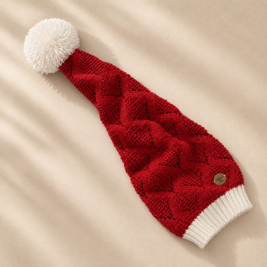 Touca Tricot Noel Natal - Unissex, Bebê e Infantil