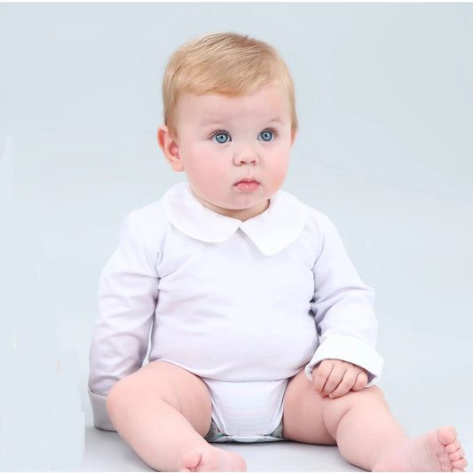 Body Bebê Menino - Branco