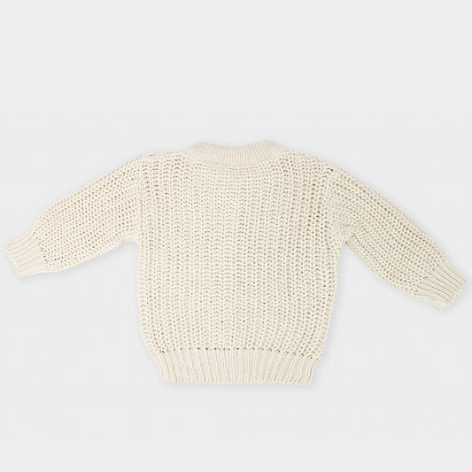 Casaco Tricot Areia