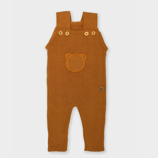 Jardineira Longa Urso - Caramelo - JARDINEIRA - bb milk