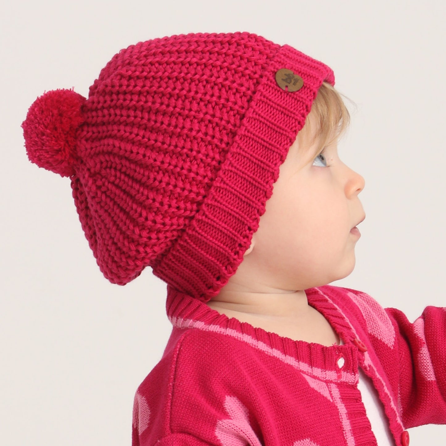Casaco Tricot Coração Pink – Bebê e Infantil