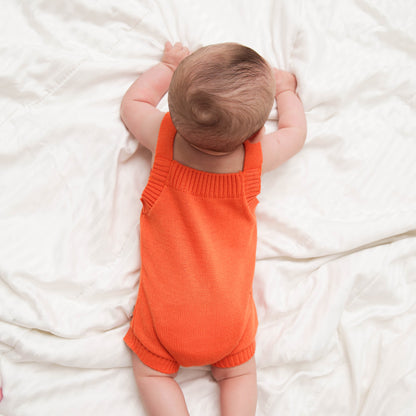 Romper Tricot Bordado Montanha LGND - Laranja