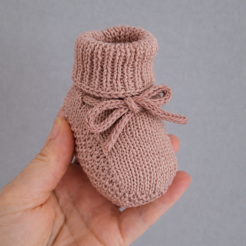 Sapatinho Tricô Maternidade
