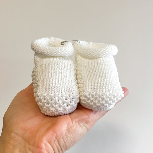 Sapatinho Tricô Maternidade - MILK