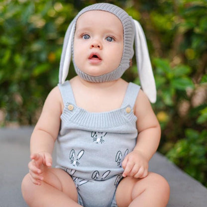 Romper Tricot Coelhinho - Unissex, Bebê e Infantil