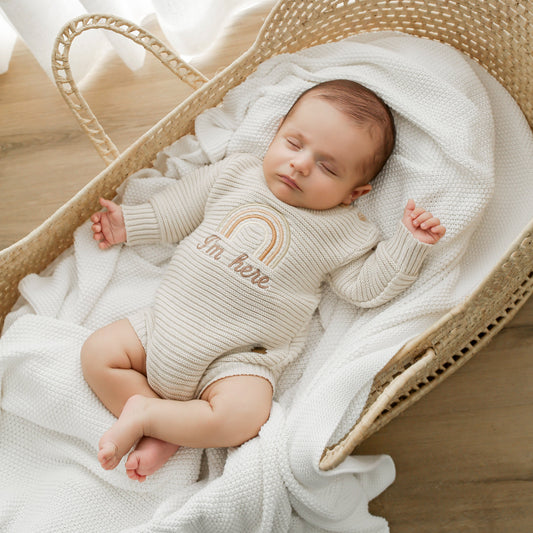 Body Tricot Bebê Areia - I’m Here