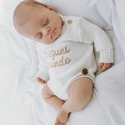 Body Tricot Bebê Milk - Cheguei Mundo