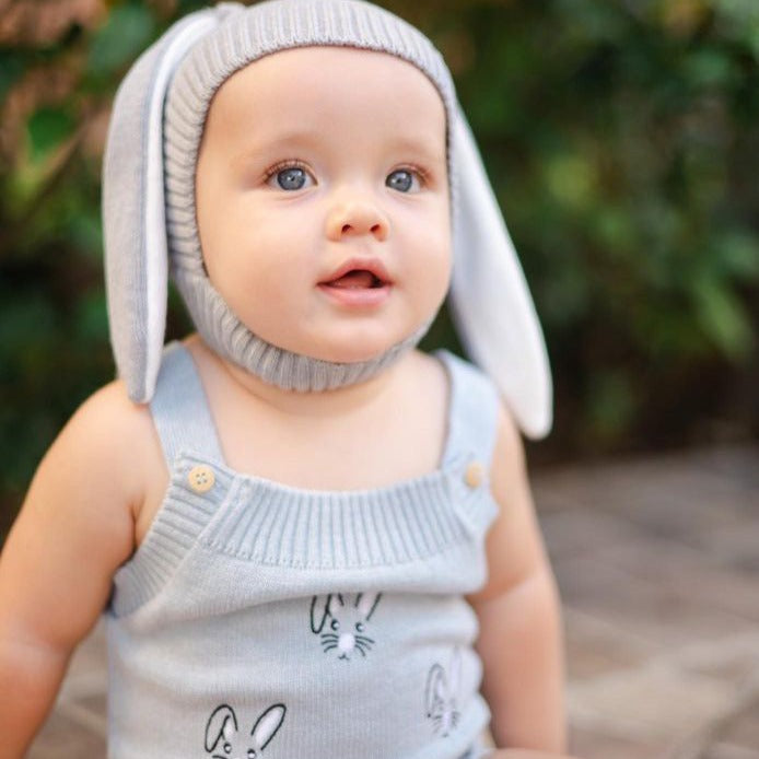 Romper Tricot Coelhinho - Unissex, Bebê e Infantil