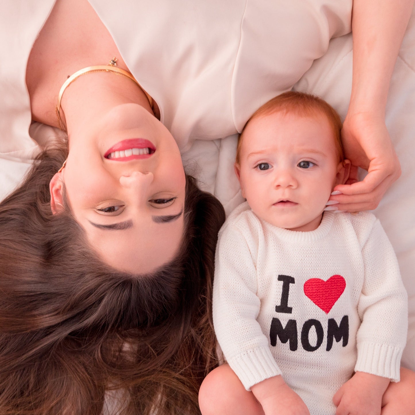 Romper Tricot “I ❤️ Mom” - Unissex