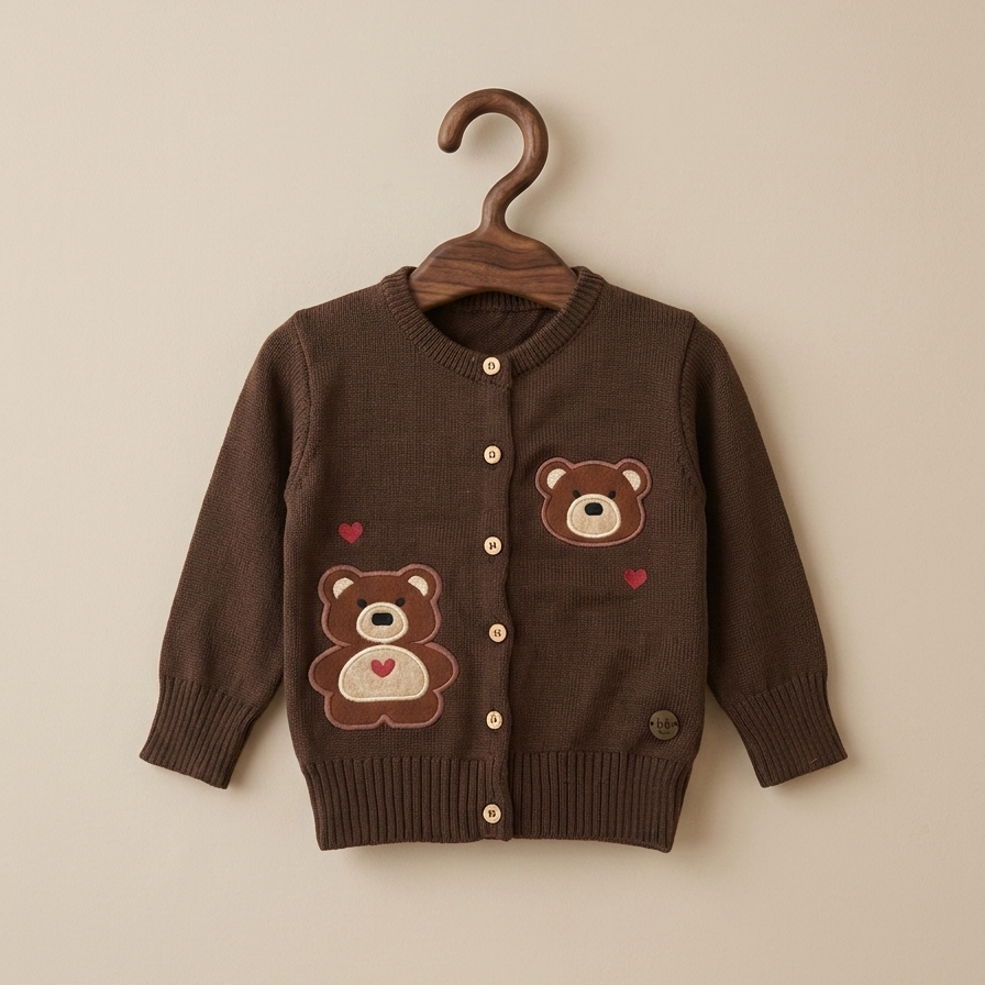 Casaco Teddy Corações - Bebê e Infantil