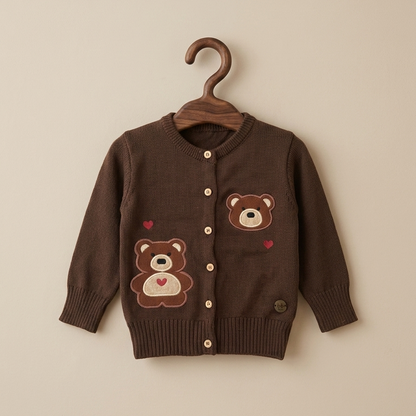 Casaco Teddy Corações - Bebê e Infantil