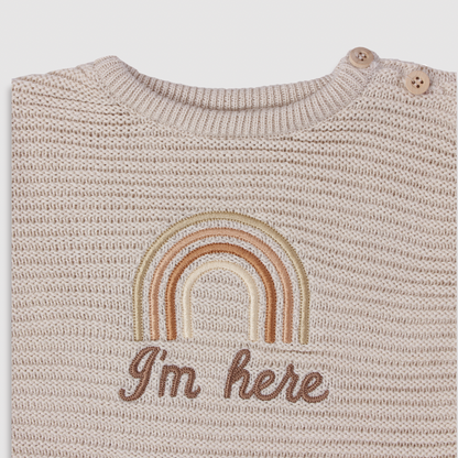 Body Tricot Bebê Areia - I’m Here