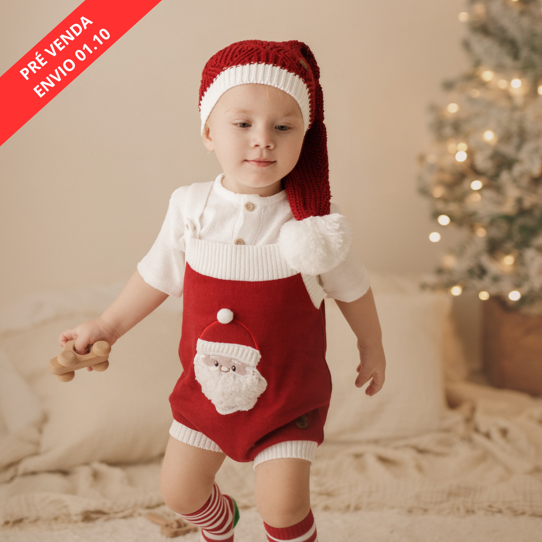 Romper Tricot Papai Noel - Unissex