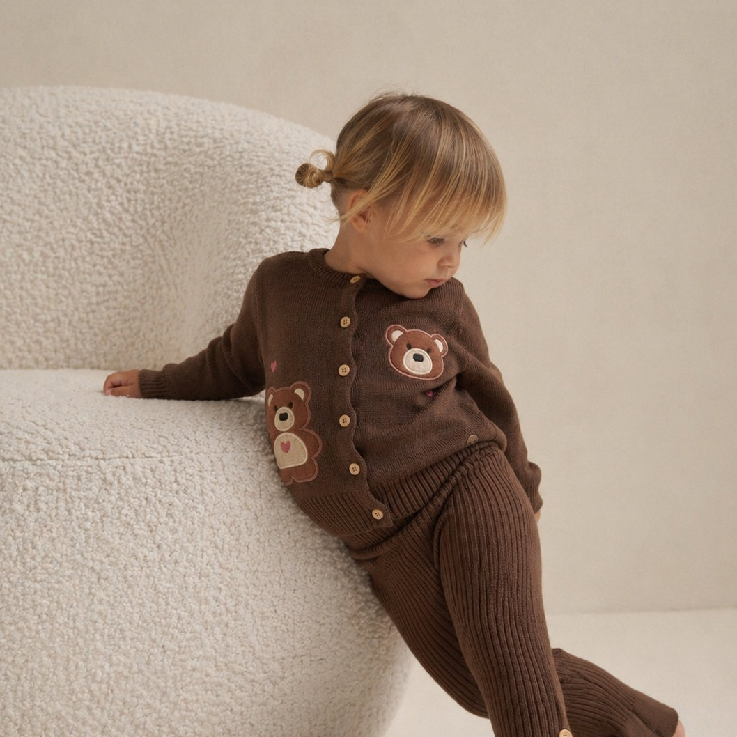 Casaco Teddy Corações - Bebê e Infantil