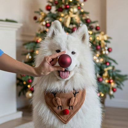 Bandana de Natal para Cachorro em Tricô – Rena