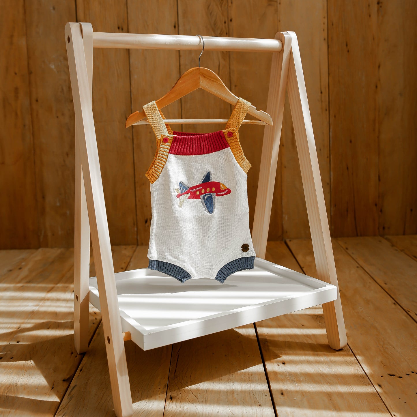Romper Tricot Bordado Avião - Bebê e Infantil