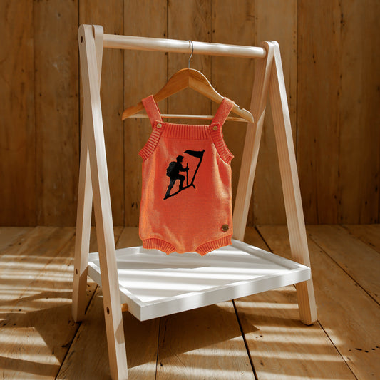 Romper Tricot Bordado Montanha LGND - Laranja