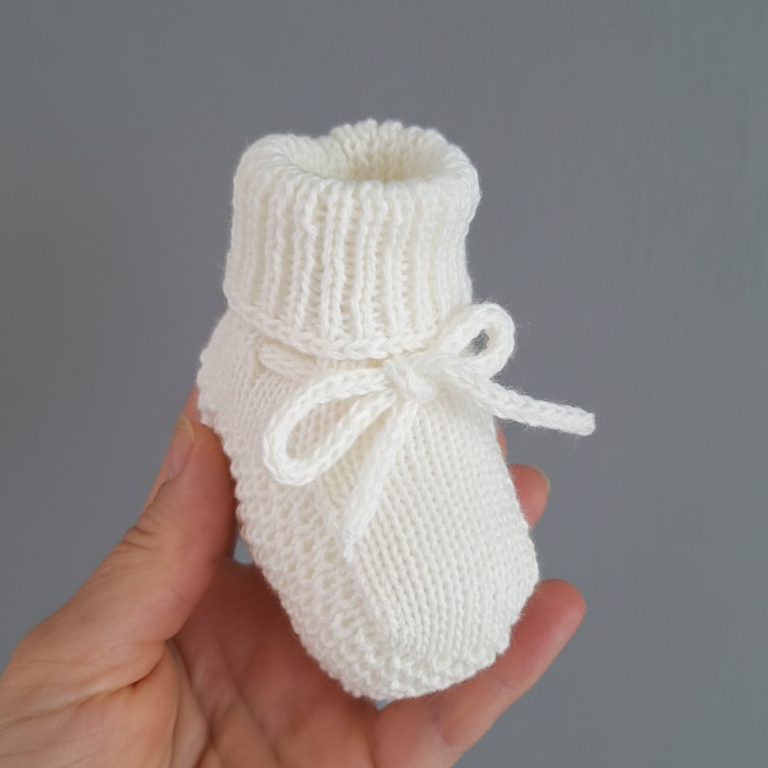 Sapatinho Tricô Maternidade