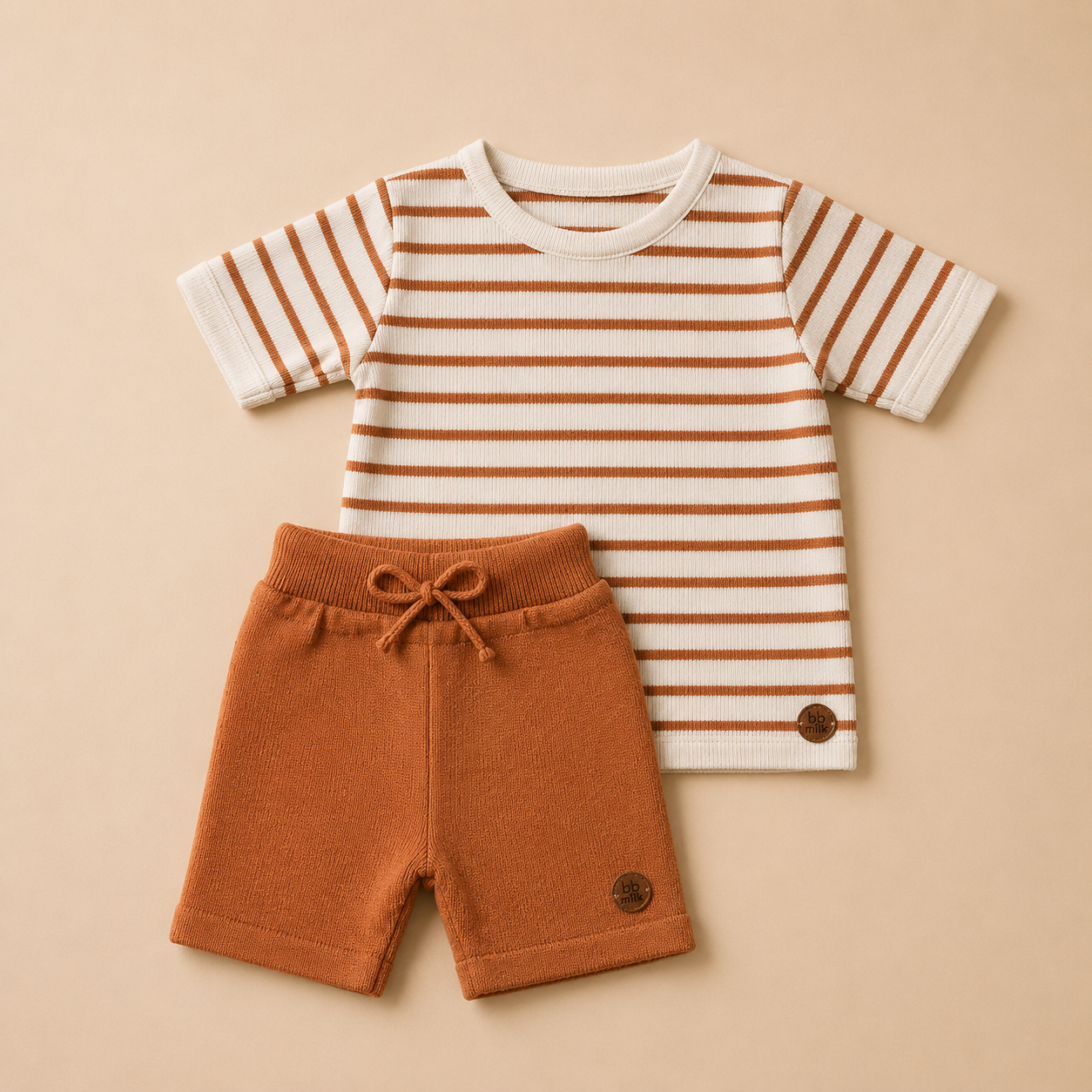 Conjunto em Tricot - Doce de Leite