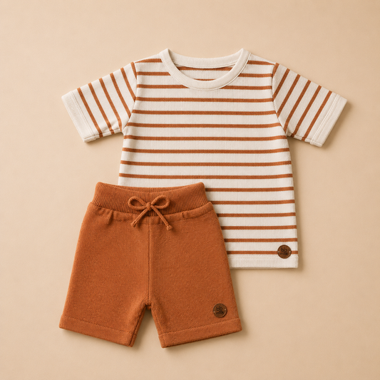Conjunto em Tricot - Doce de Leite