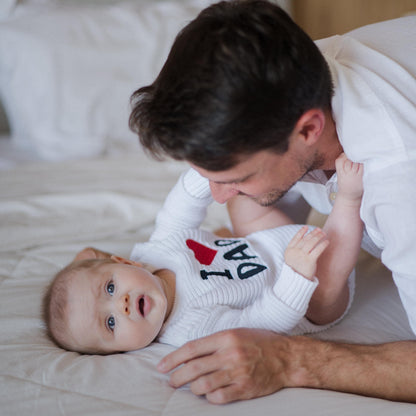 Romper Tricot “I ❤️ Dad” - Unissex