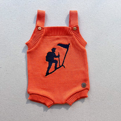 Romper Tricot Bordado Montanha LGND - Laranja