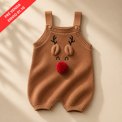 Romper Tricot Rena- Unissex, Bebê e Infantil