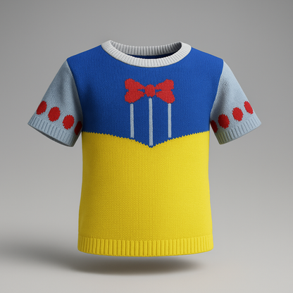 Camiseta Tricot Inspirado na Branca de Neve