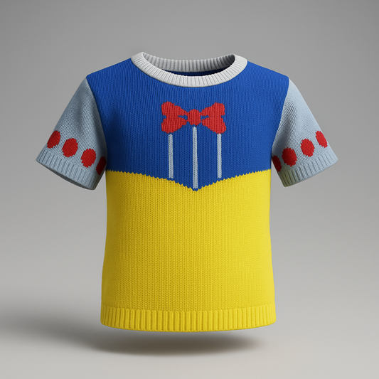 Camiseta Tricot Inspirado na Branca de Neve