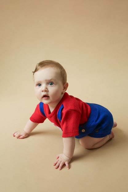 Romper Tricot Inspirado no Mario Bros