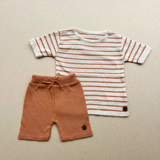 Conjunto em Tricot - Doce de Leite