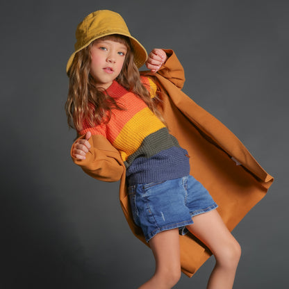 Suéter Infantil em Tricot Colorido – Rainbow Blocks
