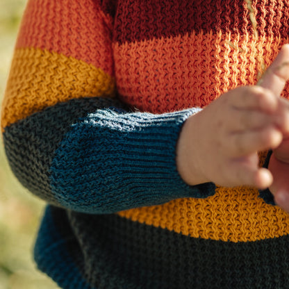 Suéter Infantil em Tricot Colorido – Rainbow Blocks
