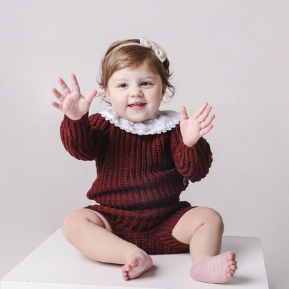 Bloomer em Tricot Grosso – Vinho
