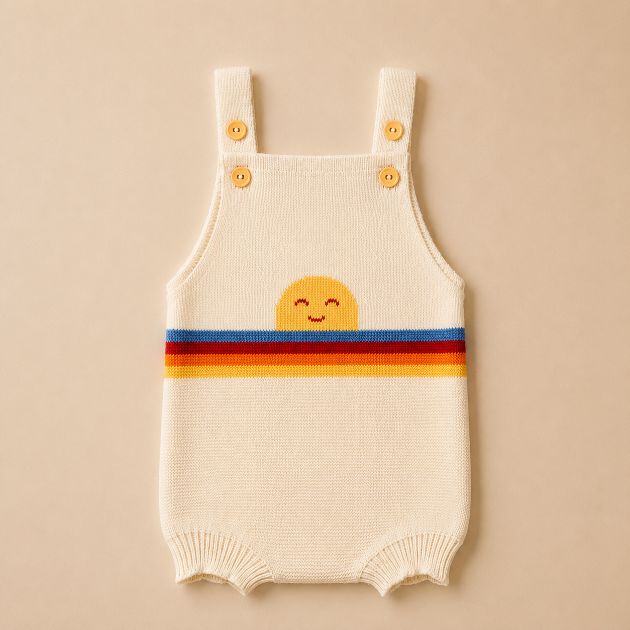 Romper em Tricot - Summer Bege