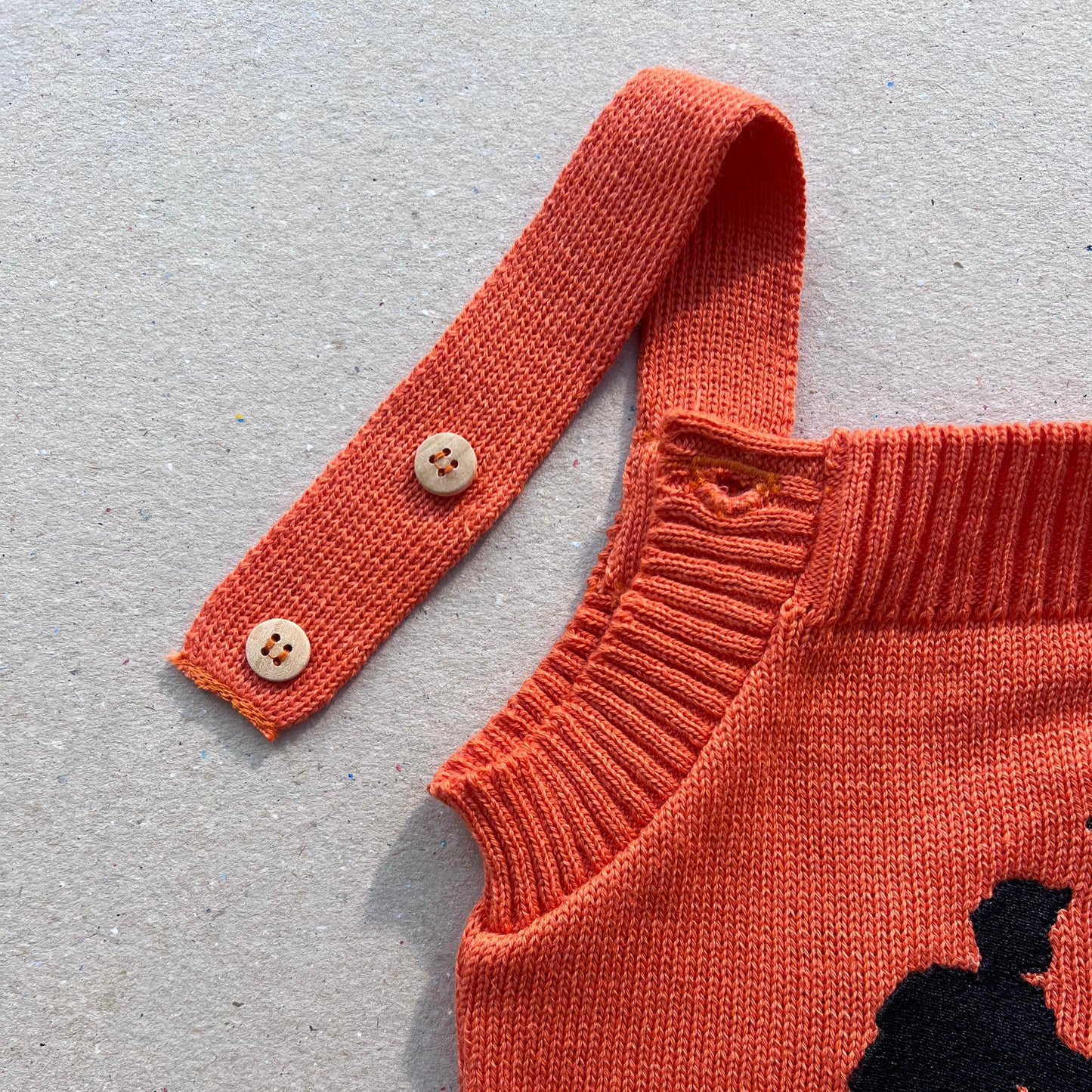 Romper Tricot Bordado Montanha LGND - Laranja
