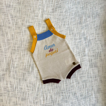 Romper Retrô - Amor do Papai ❤️ - Unissex