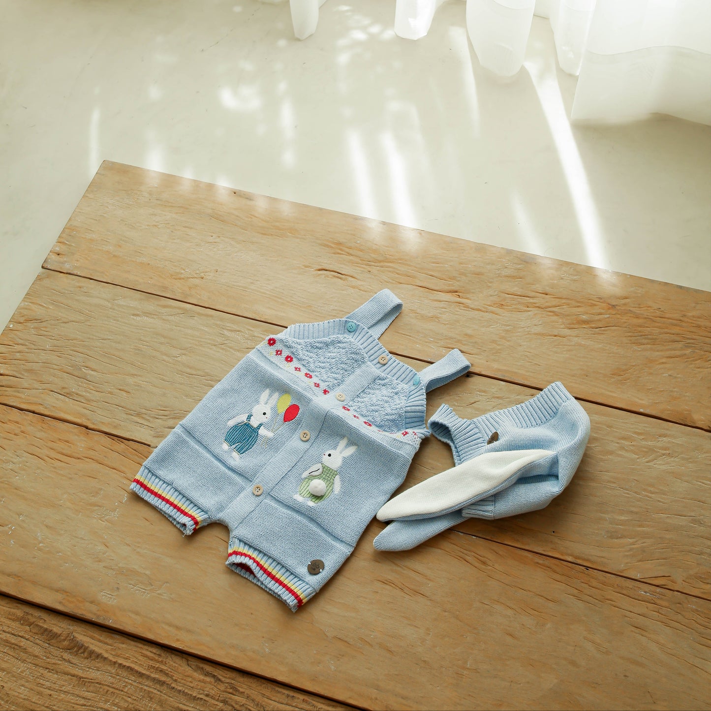 Romper Tricot Páscoa Azul  - Unissex