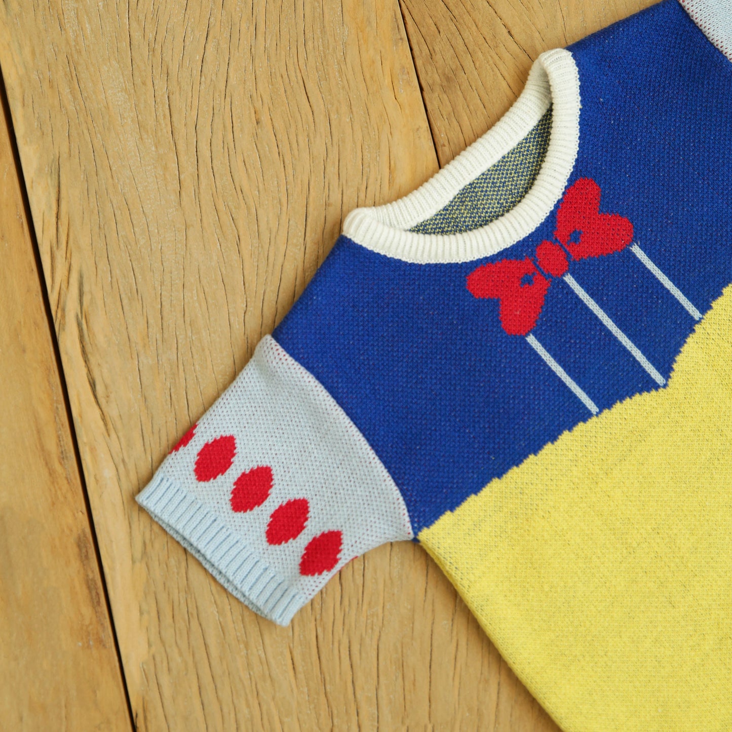 Romper Tricot Inspirado na Branca de Neve
