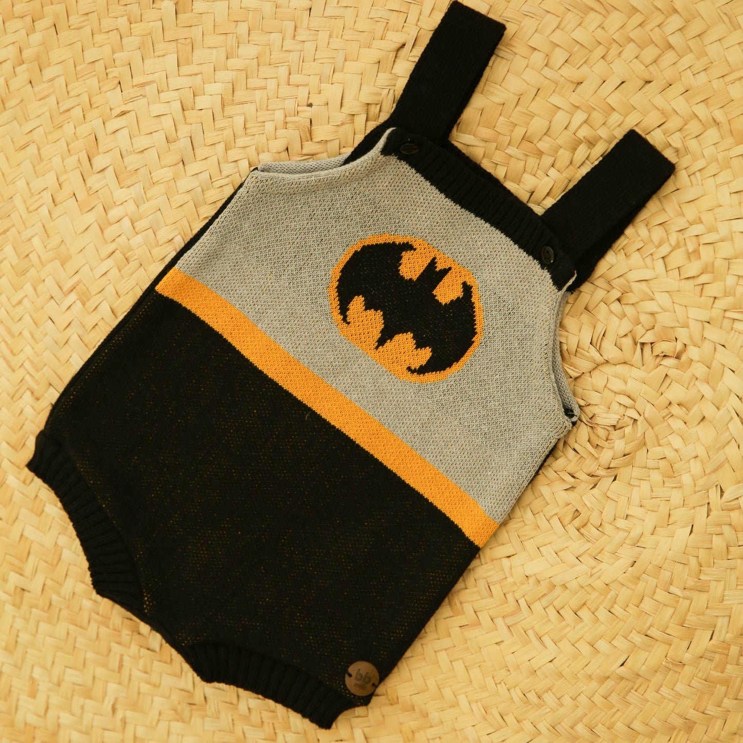 Romper Tricot Inspirado no Batman