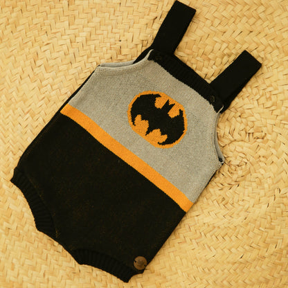 Romper Tricot Inspirado no Batman