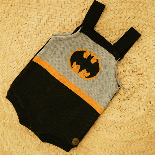 Romper Tricot Inspirado no Batman
