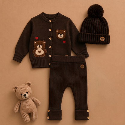 Casaco Teddy Corações - Bebê e Infantil