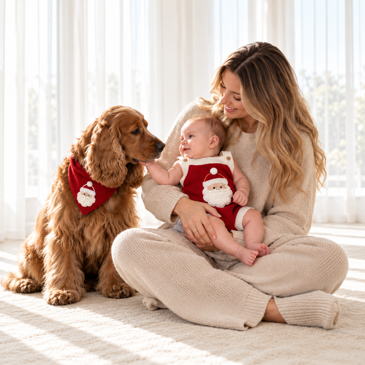 Bandana de Natal para Cachorro em Tricô – Bandana Noel